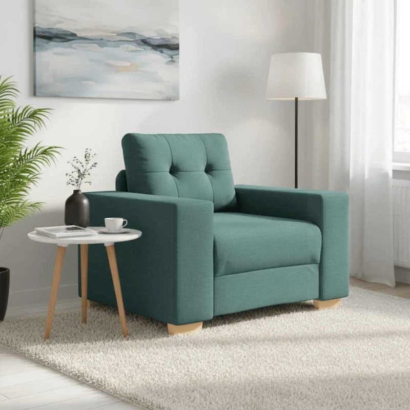 vidaXL Sofastol 100x78x80 cm mørkegrøn