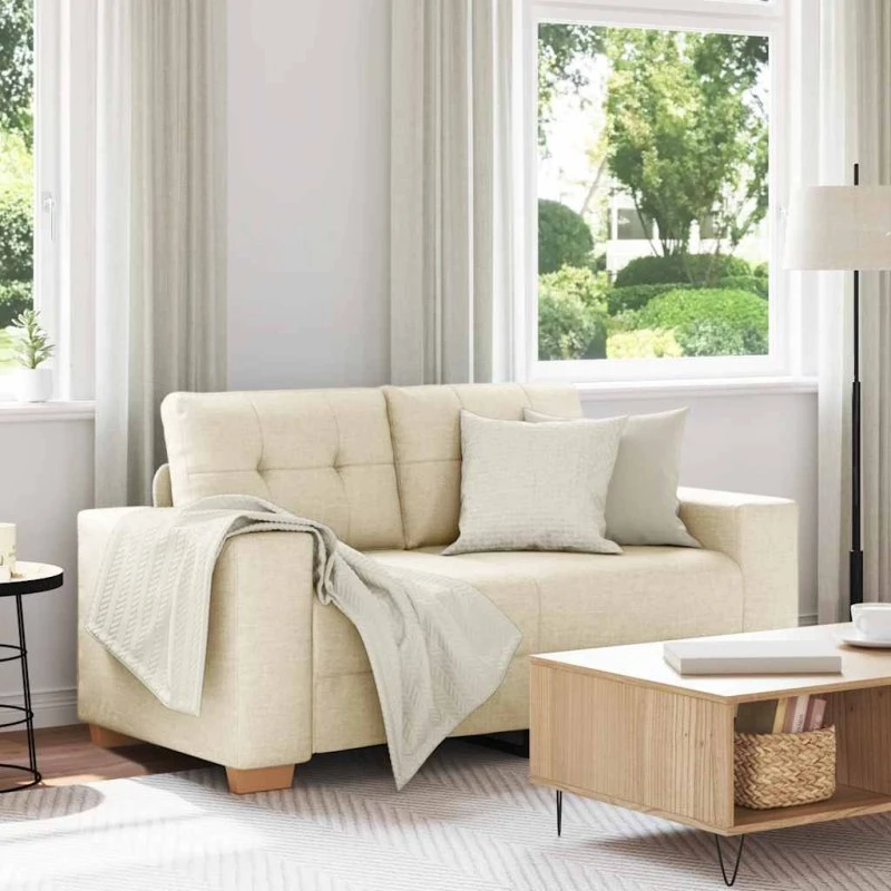 Elskovssofa Hør 120 cm – Luksuriøs skandinavisk sofa i hørkvalitet