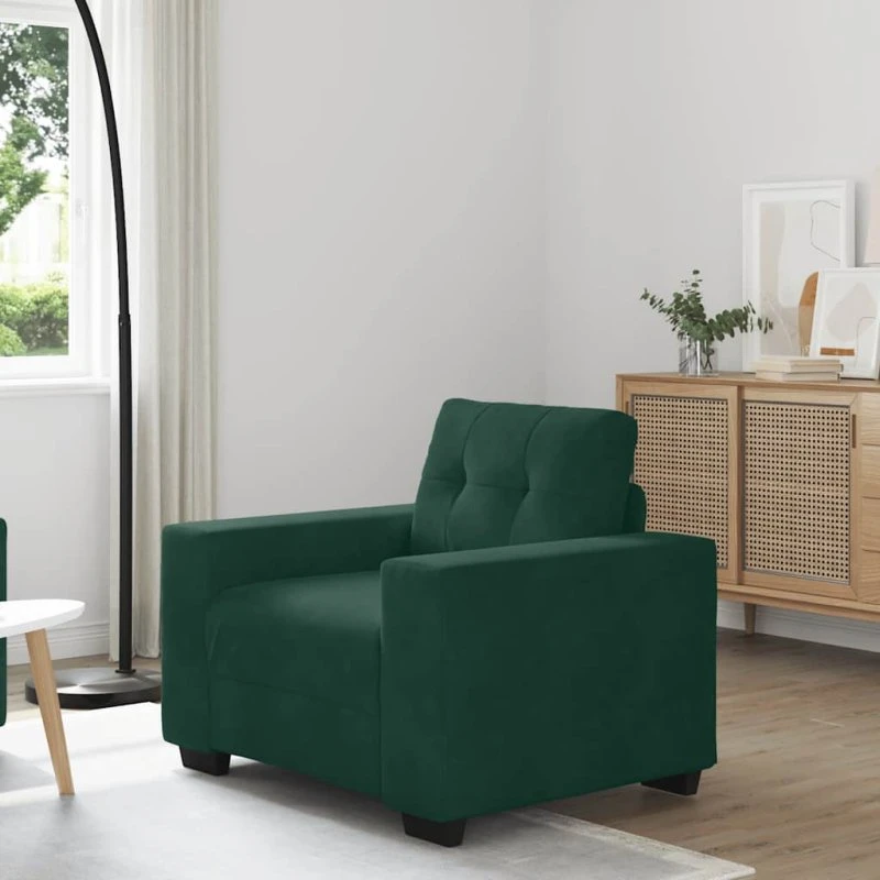 vidaXL Sofastol 100x78x80 cm Fløjl Lysegrøn