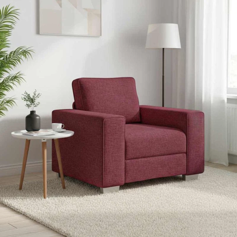 vidaXL Vinrød Sofa 100 cm Stof