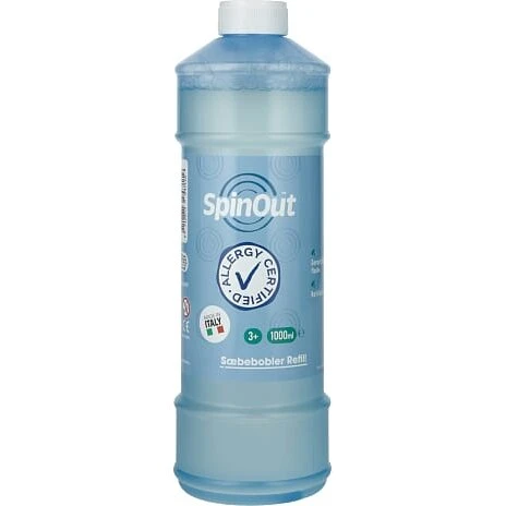 Spinout sæbebobler refill 1 liter