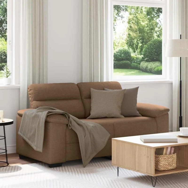 vidaXL 2-personers sofa 160x81x84 cm brun