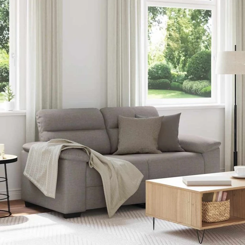 vidaXL 2-personers sofa 160x81x84 cm gråbrun