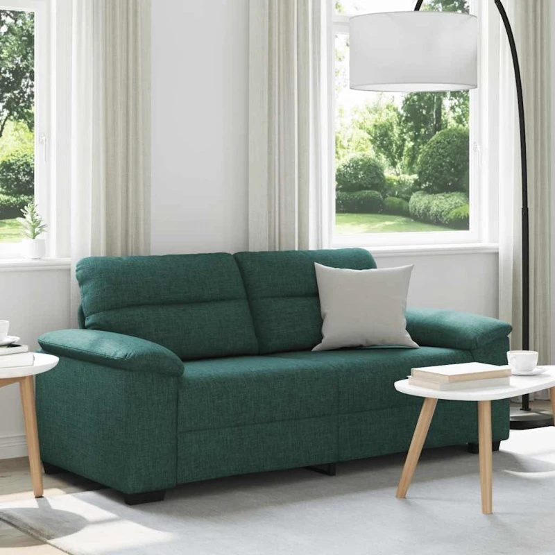 vidaXL 2-personers sofa 180x81x84 cm mørkegrøn