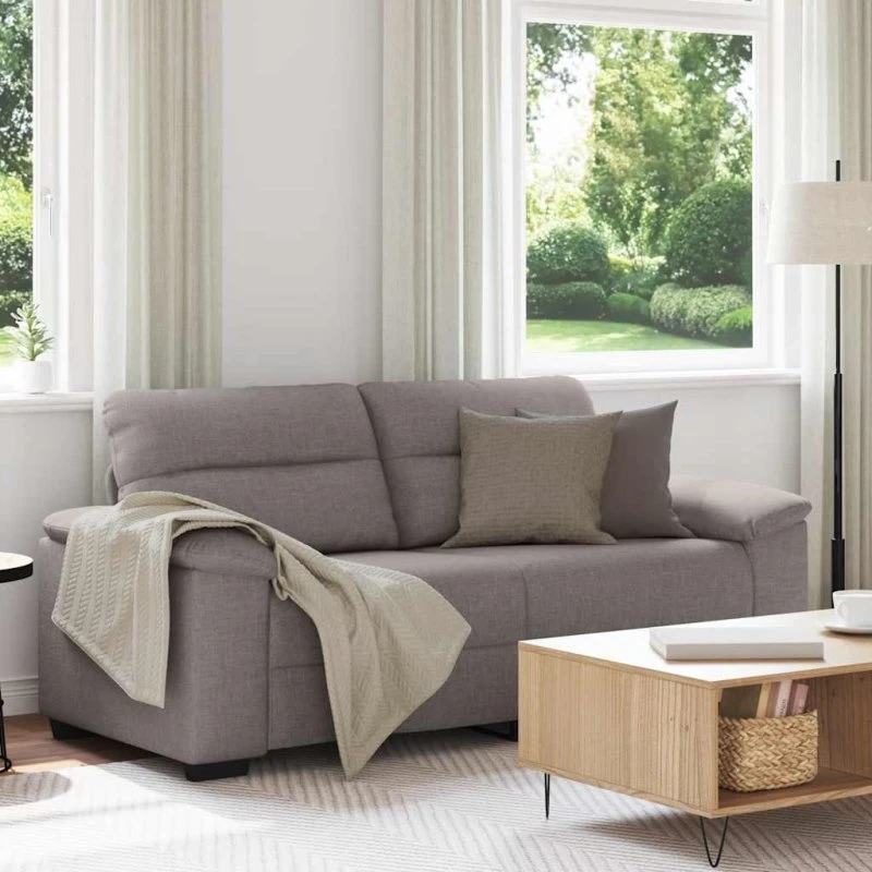 vidaXL 2-personers sofa 180x81x84 cm gråbrun