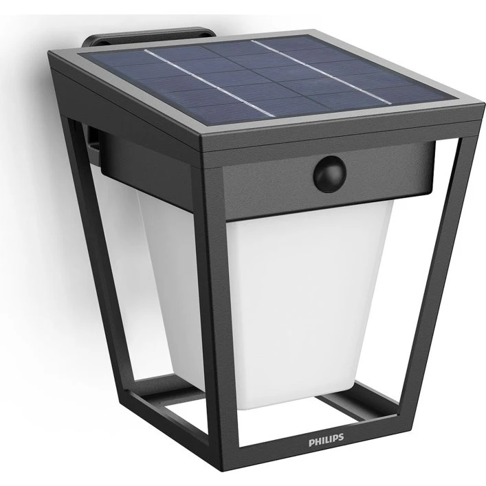 Philips Nissa UE Solcelle Vægglampe 250lm Sort