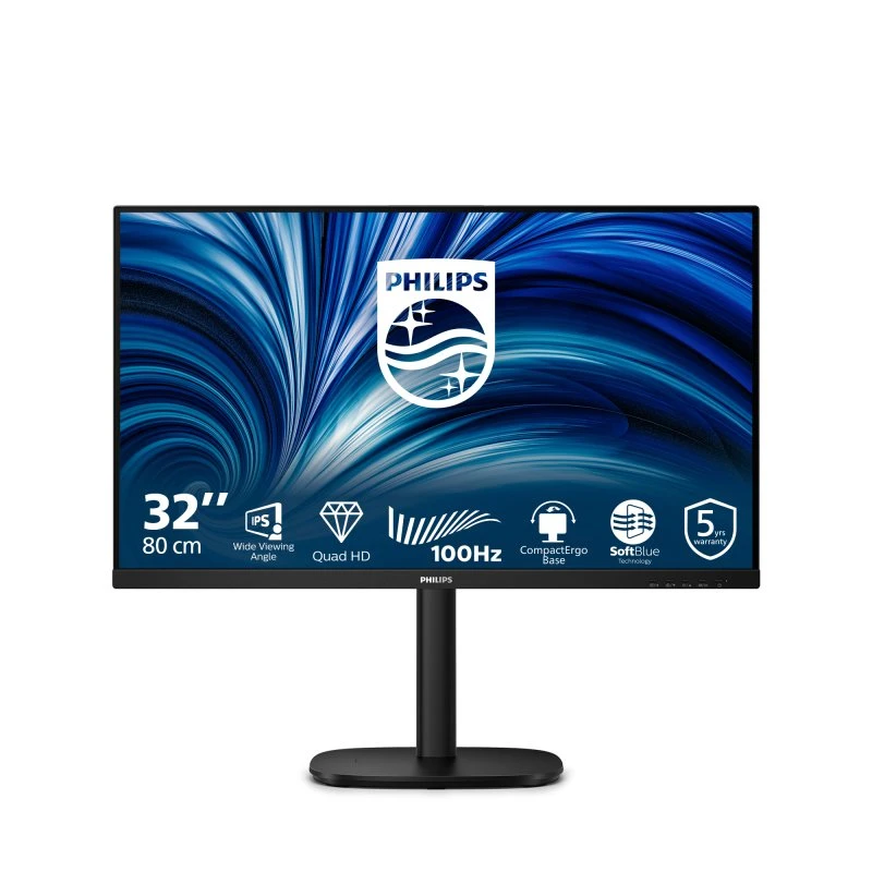 Philips 32B2N3500 32" QHD IPS 100Hz Skærm - Sort