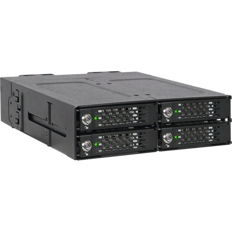 ICY Dock ToughArmor MB720M2K-B - Sort, 4x M.2 SSD Ramme