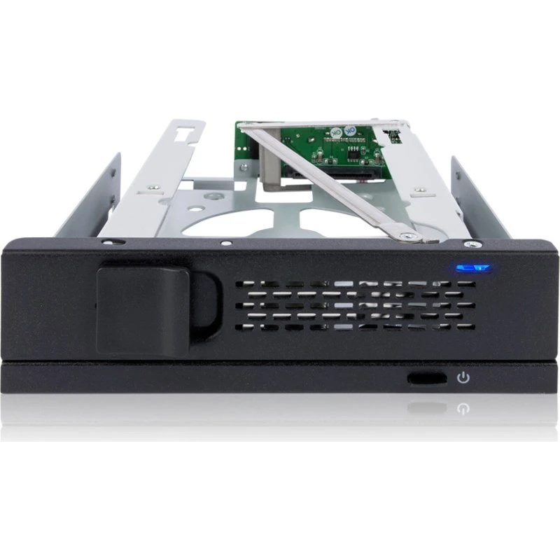 Icy Dock MB171SP-1B 3,5" SATA Mobil Rack, Blæserfri, 1x 5,25" Bay