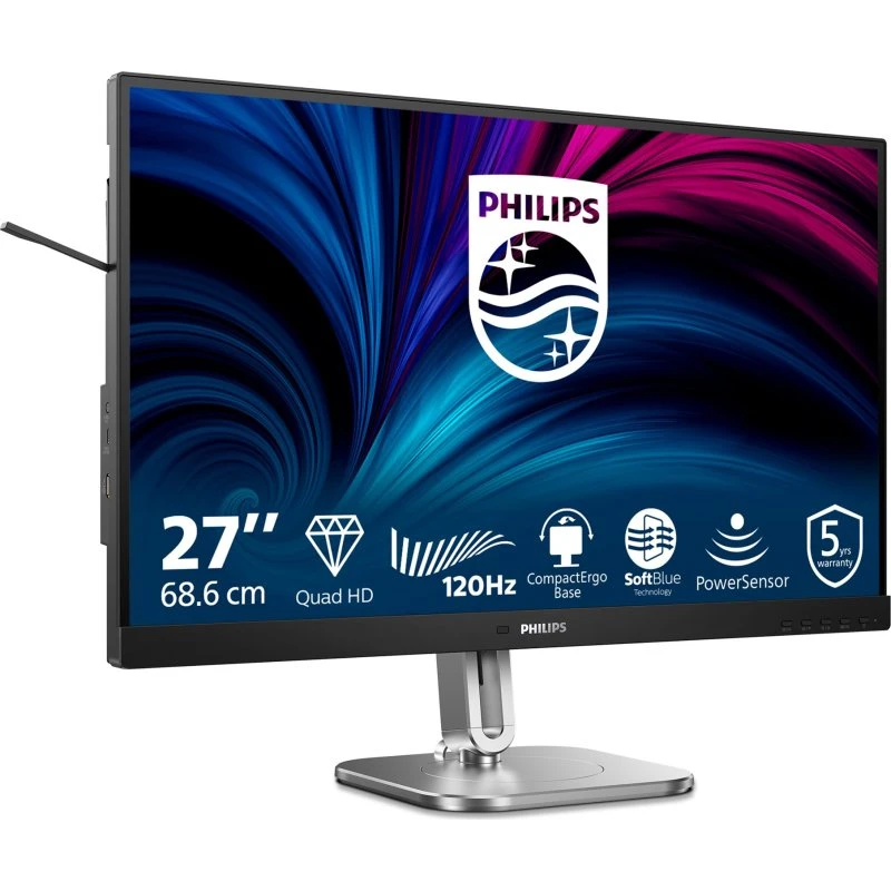 Philips 27B2N4500 27" QHD 120Hz IPS Skærm - Sølv