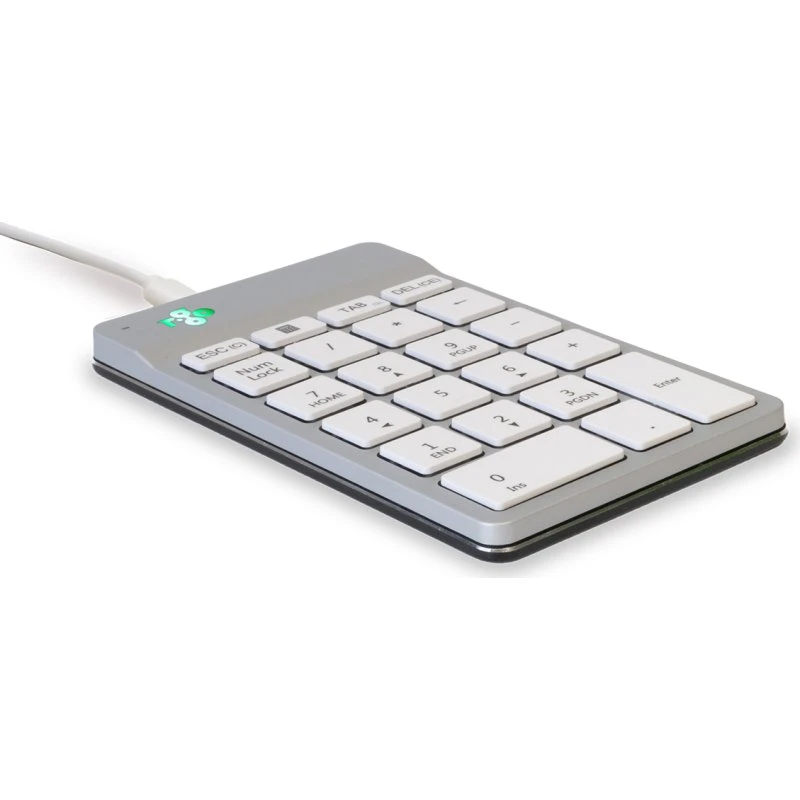 R-Go RGOCONMWDWH Numerisk Tastatur, Hvid, USB-C