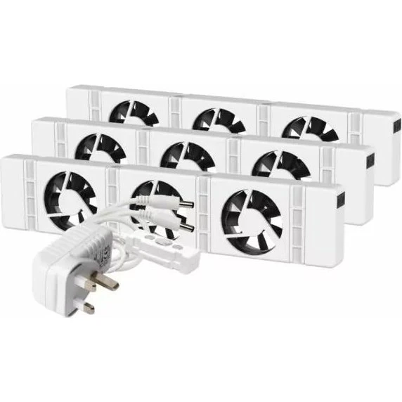 SpeedComfort Trio Set Hvid, 3x Ventilator 12V