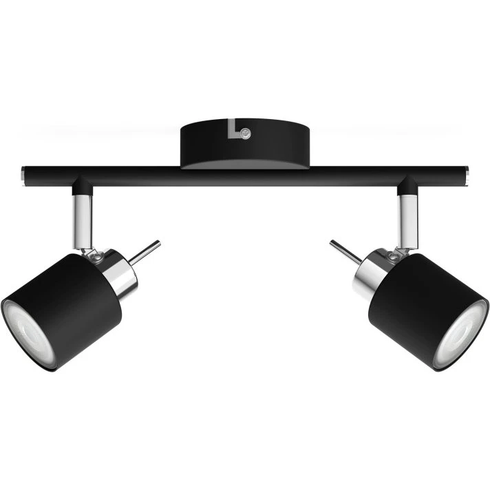 Philips Meranti Spotlight 2 Spot Svart 2x35W 230V
