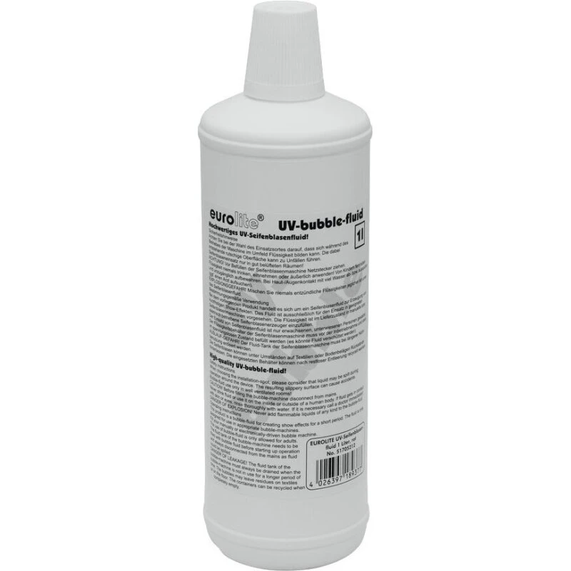 Eurolite UV-sæbeboblevæske 1 L, rød