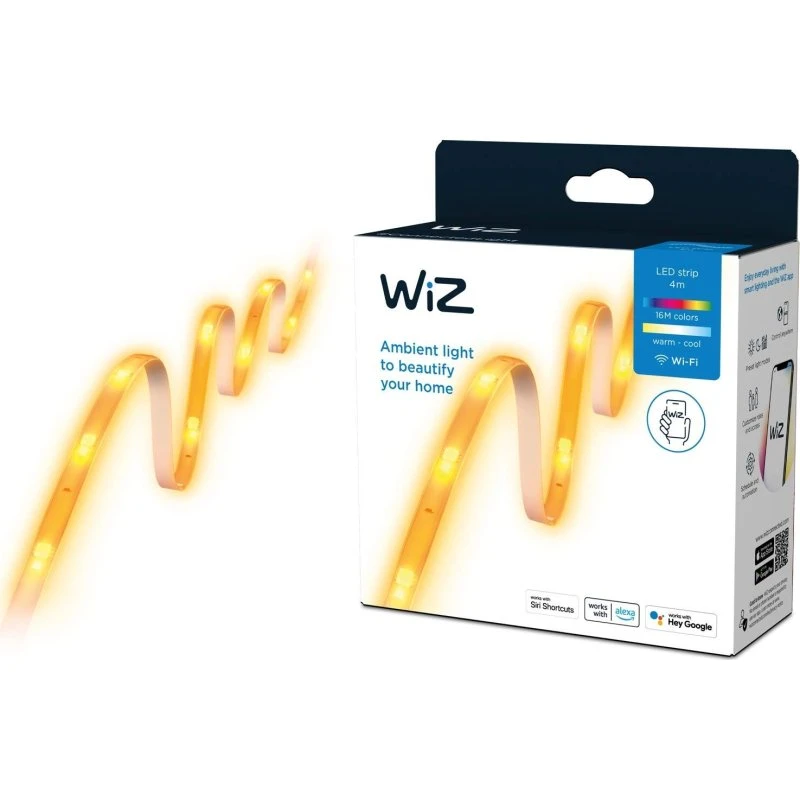 WiZ WiFi LED-Strip 4m, RGB + Hvidtemperatur, 10,5W