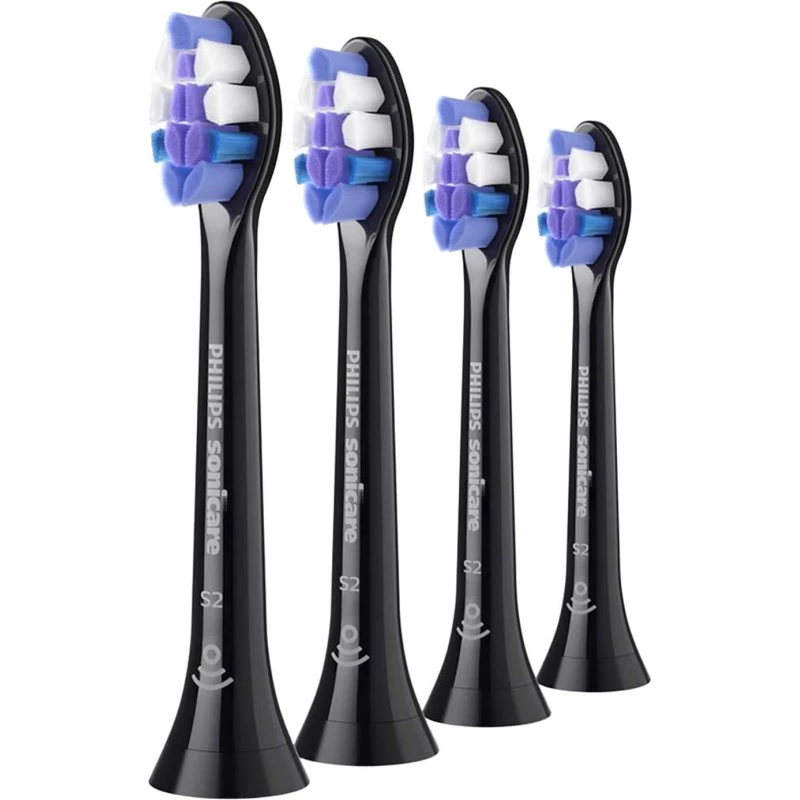 Philips Sonicare Sensitive S2 HX6054/88, 4-pak, sort
