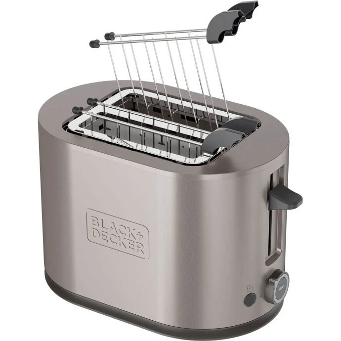 Black+Decker Brødrister 2 Slots 900W Inox
