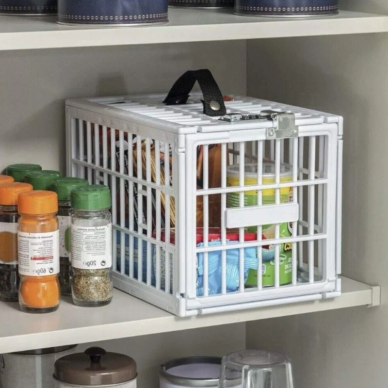 InnovaGoods Food Safe Aflåseligt Madbur, Hvid, 28 × 19 × 19 cm