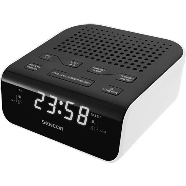 Sencor SRC 136 WH Digital Clock-radio Sort/Hvid