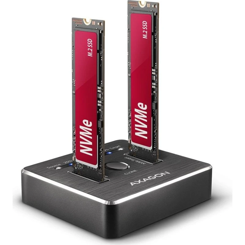Axagon ADSA-M2C USB-C 10 Gbps Dual NVMe SSD Dock