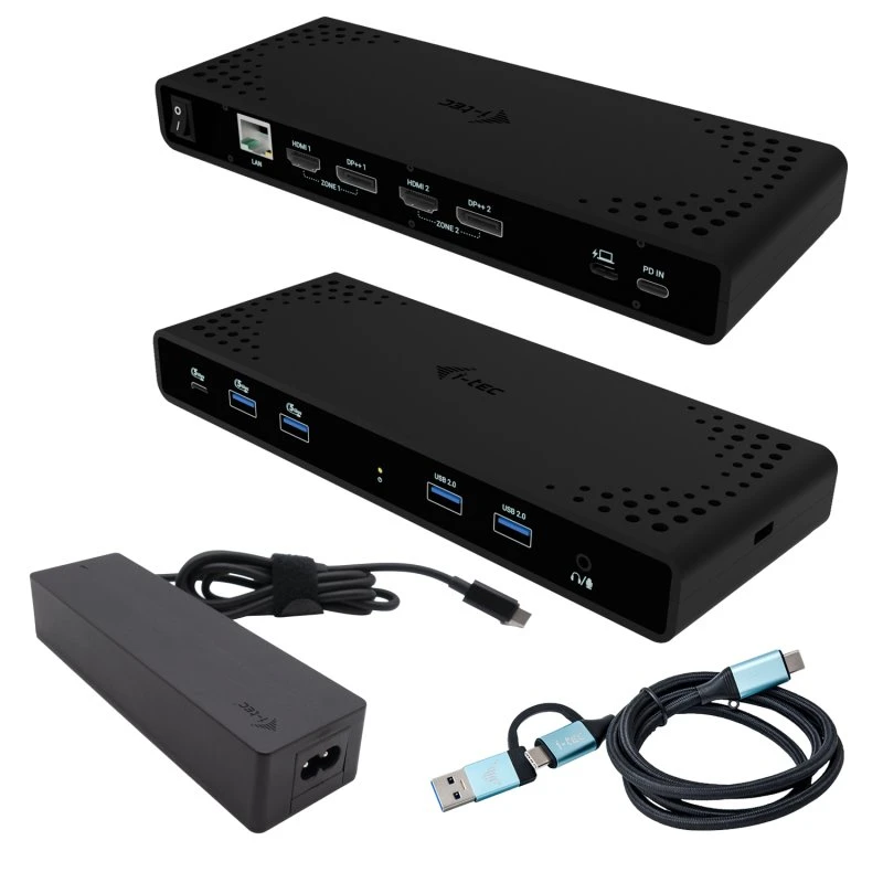 i-Tec USB-C/USB4 Dockingstation – 2x HDMI, 2x DisplayPort, 100W PD