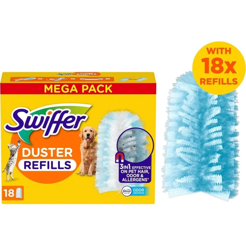 Swiffer Duster Pet Refill 18 stk med Duft – Til Husdyr