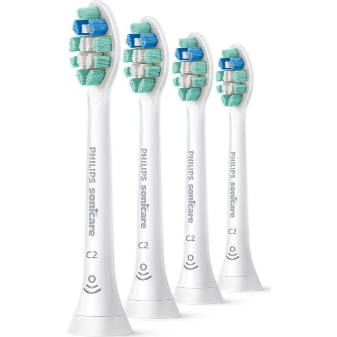 Philips Sonicare C2 Optimal Plaque Defence Tandbørstehoveder 4-pak Hvid