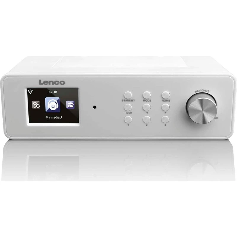 Lenco KCR-2014 Internetradio til køkkenet med FM, hvid