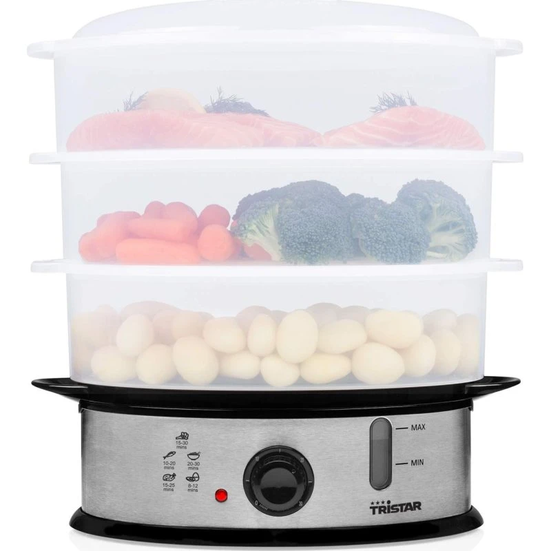 Tristar Food Steamer BPA-fri VS-3914, 12 L, hvid