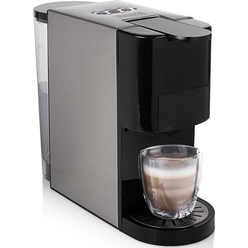 Princess 4-i-1 Kapselmaskine 1450W rustfrit stål