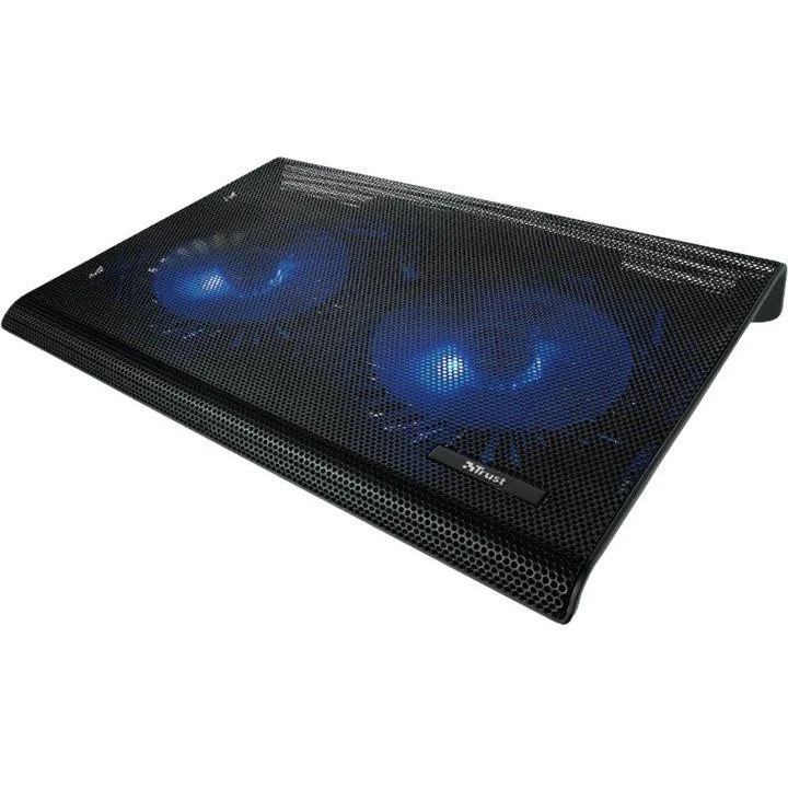 Trust Azul Laptop Køler med 2 Blæsere, Sort, Op til 17,3"