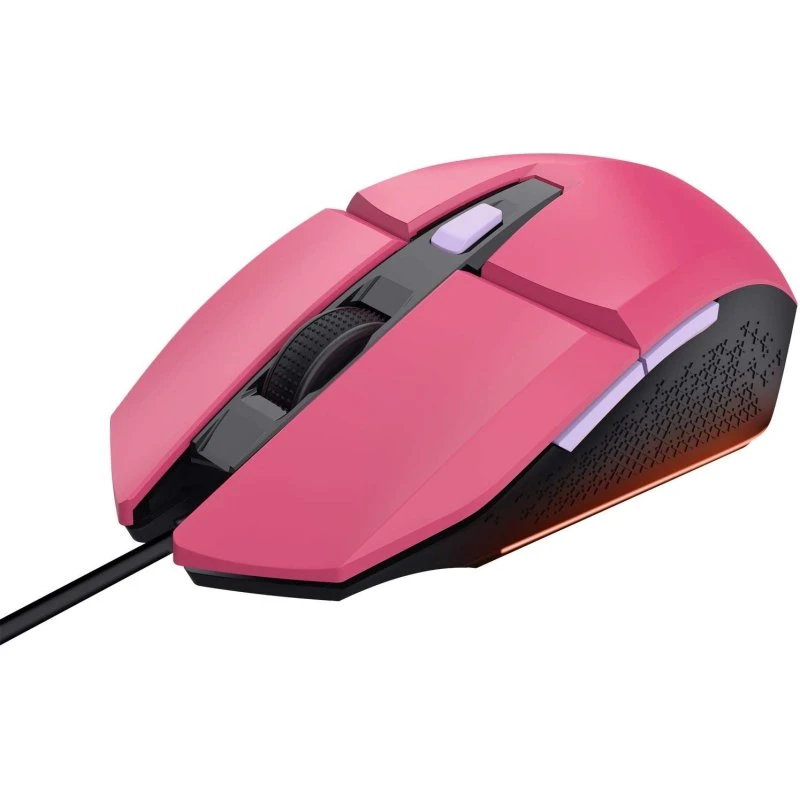 Trust GXT 109P Felox Illuminated Gaming Mus, Rosa, 6400 DPI