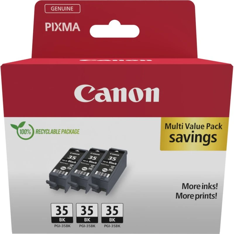 Canon PGI-35BK Triple Pack Sort 9,3 ml