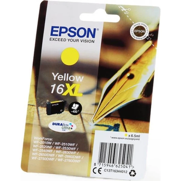 Epson C13T16344012 16XL Gul DURABrite Ultra-blæk