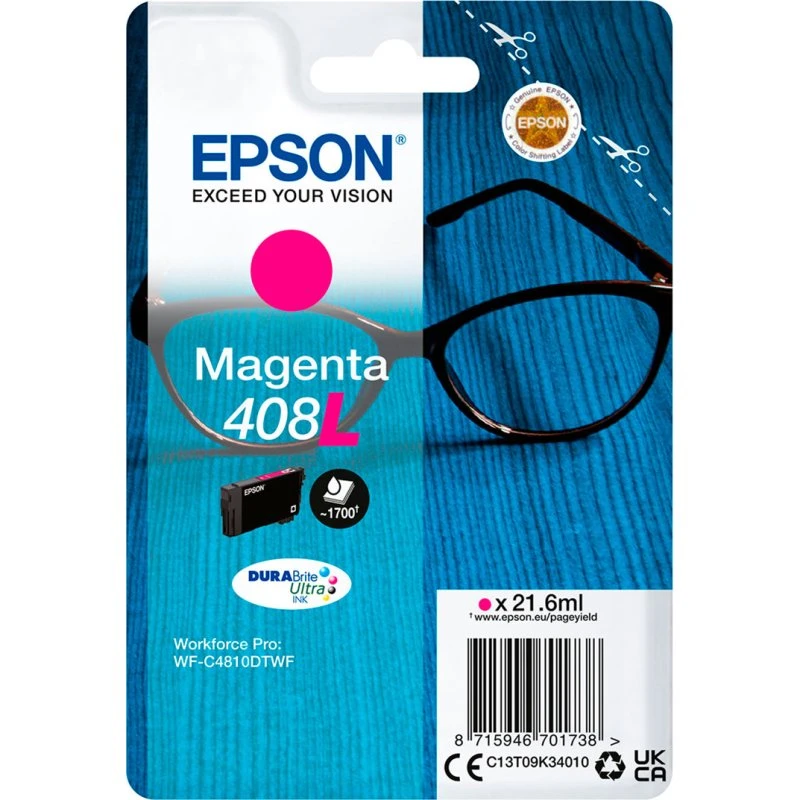 Epson 408L Magenta Original Blækpatron (21,6 ml)
