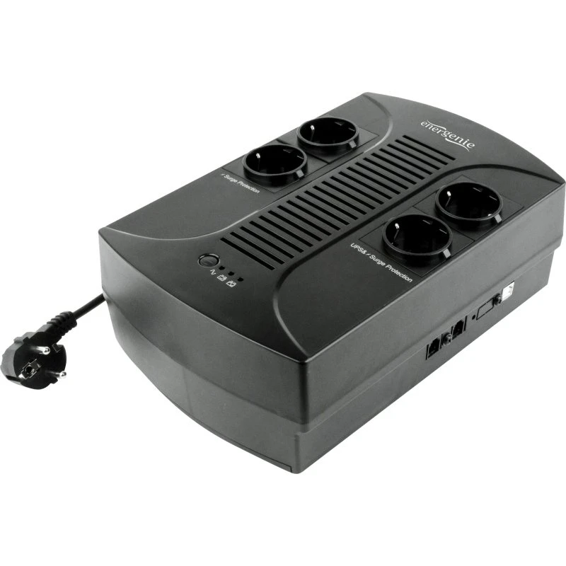 Gembird EnerGenie EG-UPS-001 650VA 390W med AVR, 4x Schuko