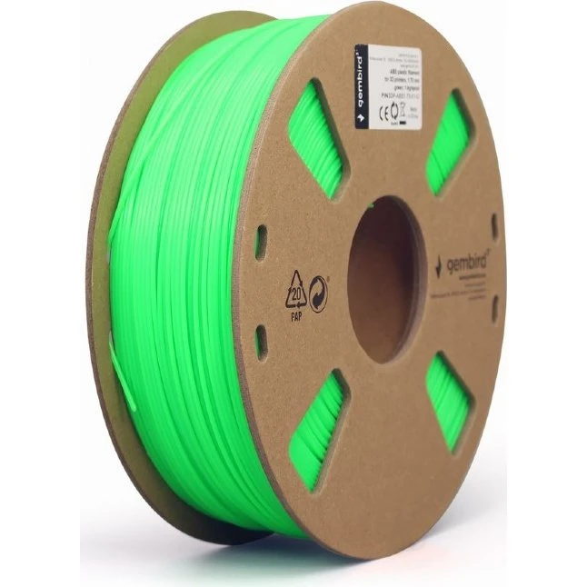 Gembird ABS-filament Grøn 1.75mm 1 kg