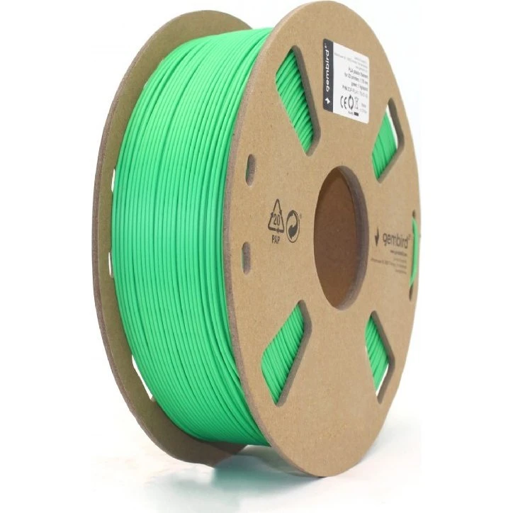 Gembird PLA Filament Grøn 1.75mm 1kg