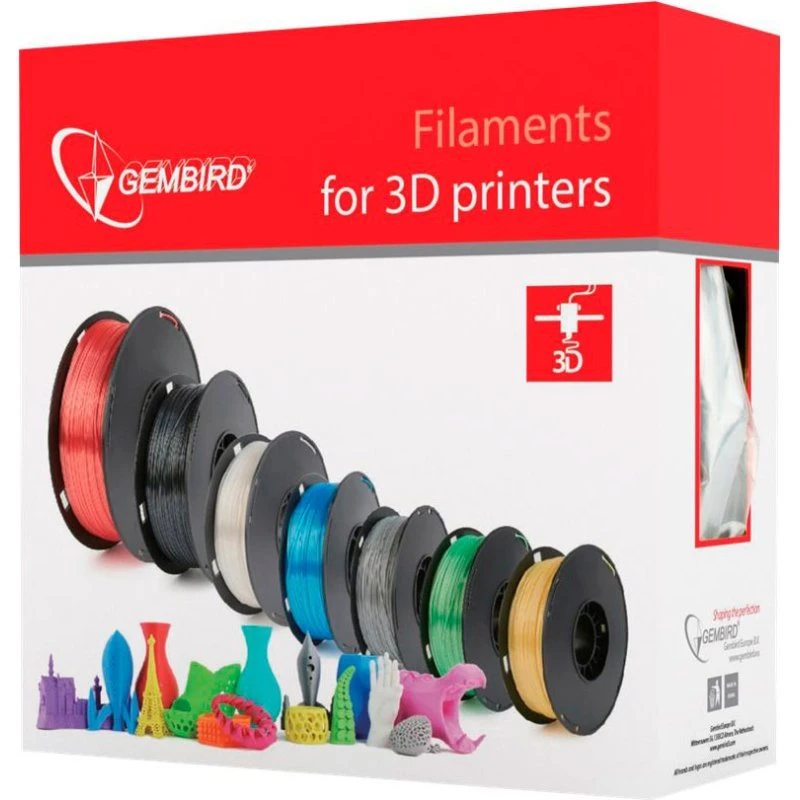Gembird PLA Filament Fluorescerende Gul 1.75mm 1kg