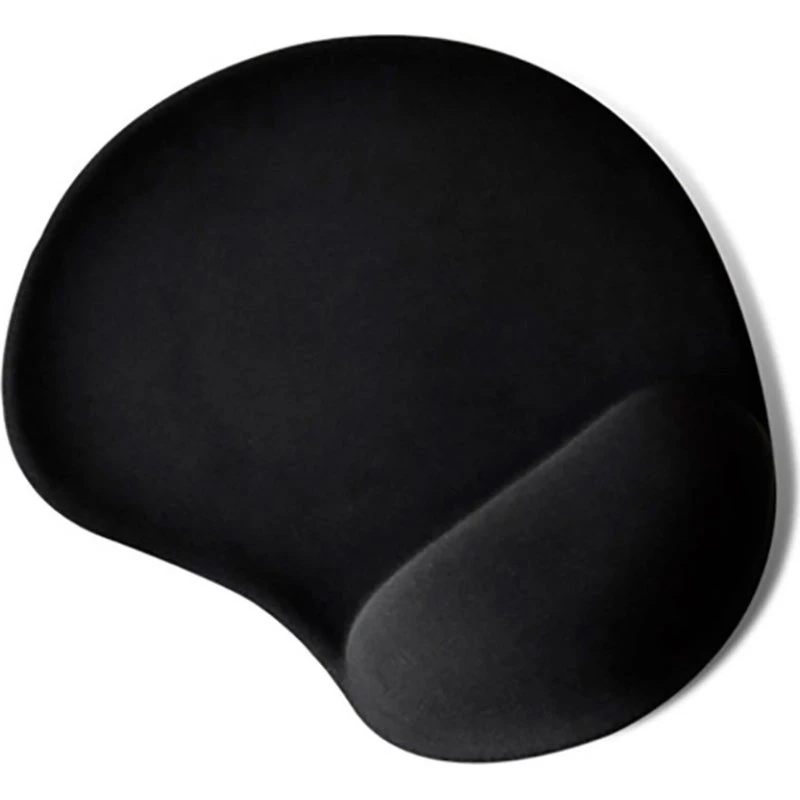 Gembird MP-GEL-BLACK Musemåtte med håndledsstøtte, sort (22x26 cm)