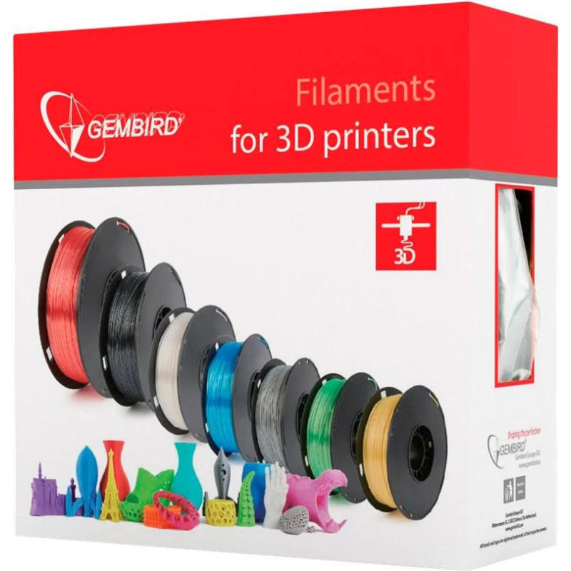 Gembird PLA+ Rød 1,75 mm 1 kg