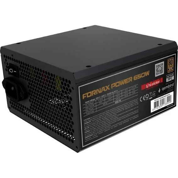 Gembird CCC-PSUBRONZE-650W 650W 80 Plus Bronze Strømforsyning