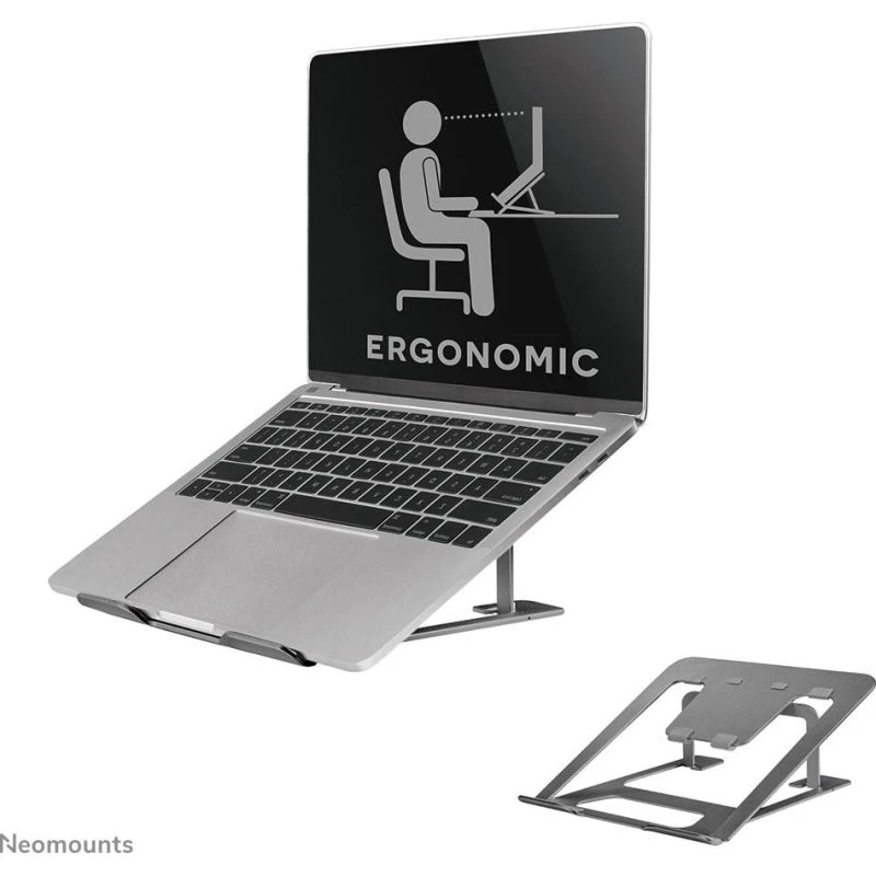 Neomounts NSLS085GREY Laptopstuder 10-17" Grå, Foldbar