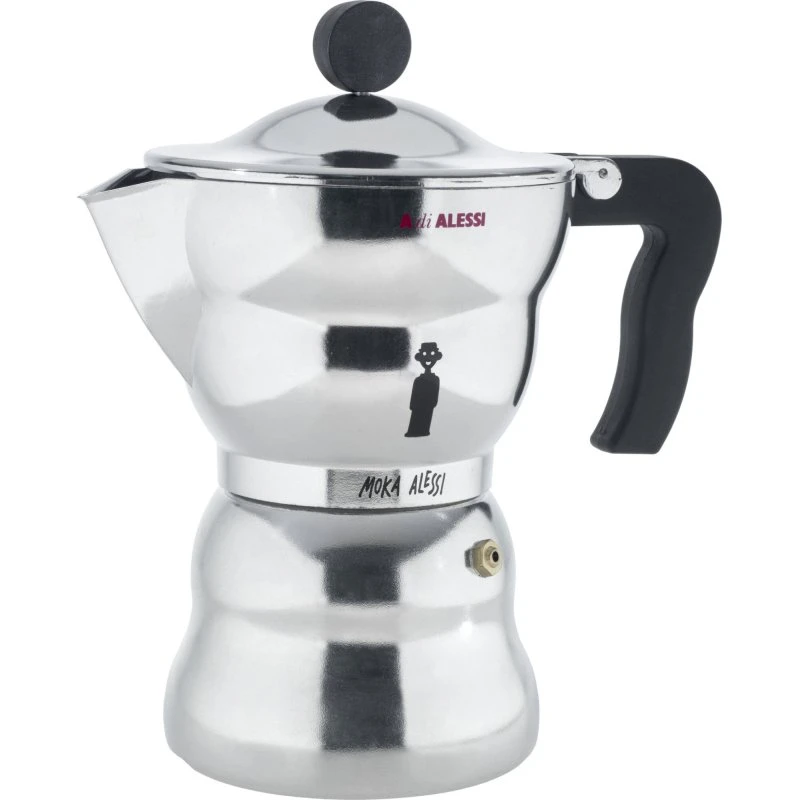 Alessi Moka Alessi 6 Kopper, Aluminium