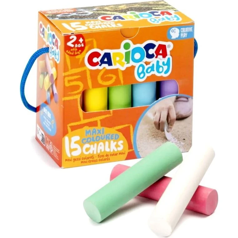 Carioca Baby Maxi Kridt 15 Farver