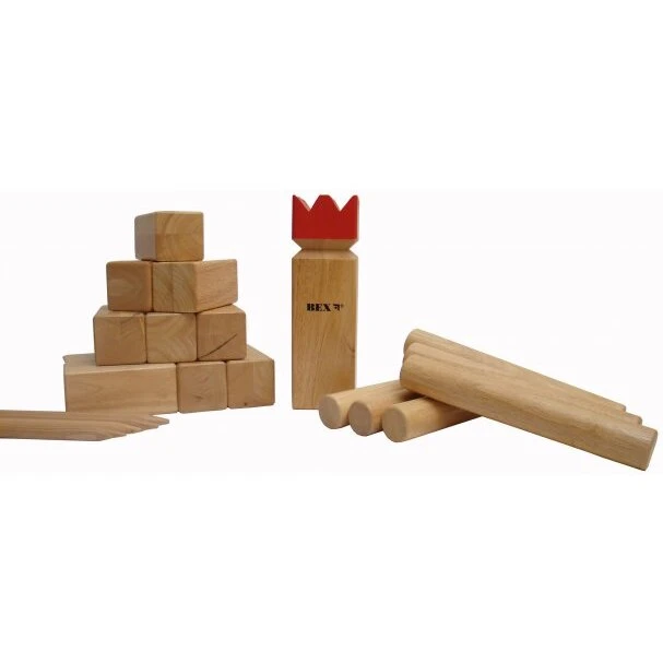 Bex Kubb Pro Red King (rød konge, konkurrencesæt)