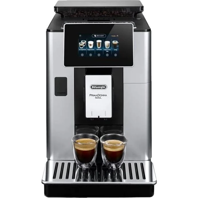 De'Longhi PrimaDonna Soul ECAM610.55.SB Espressomaskine, Sølv/Sort