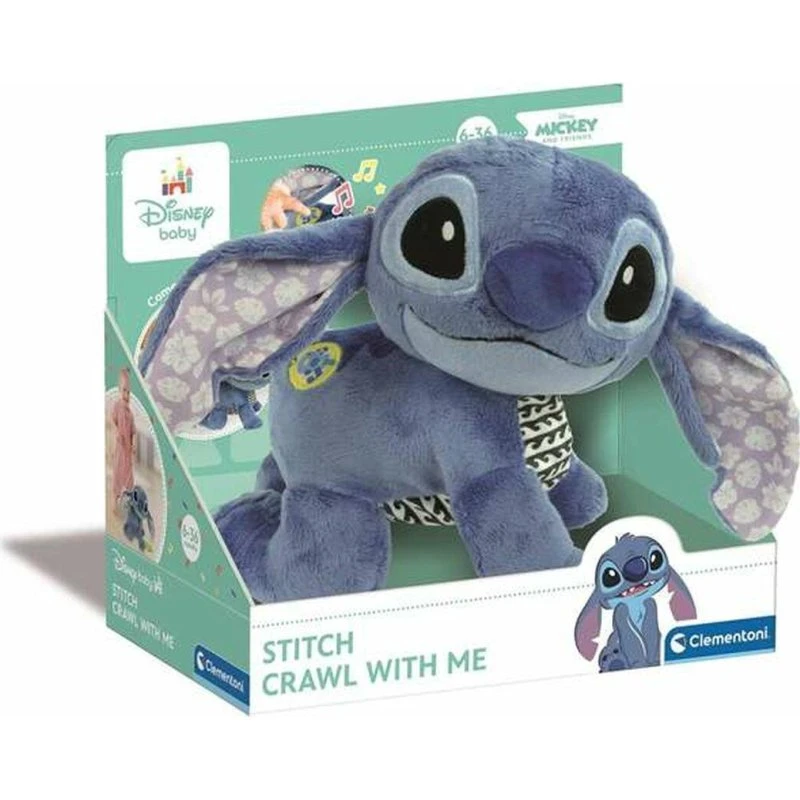Clementoni Stitch Interaktiv Babylegetøj - Blå