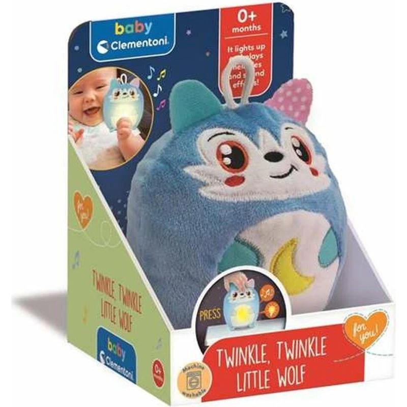 Clementoni Twinkle Twinkle Little Wolf - Natlampe & Sovebamse