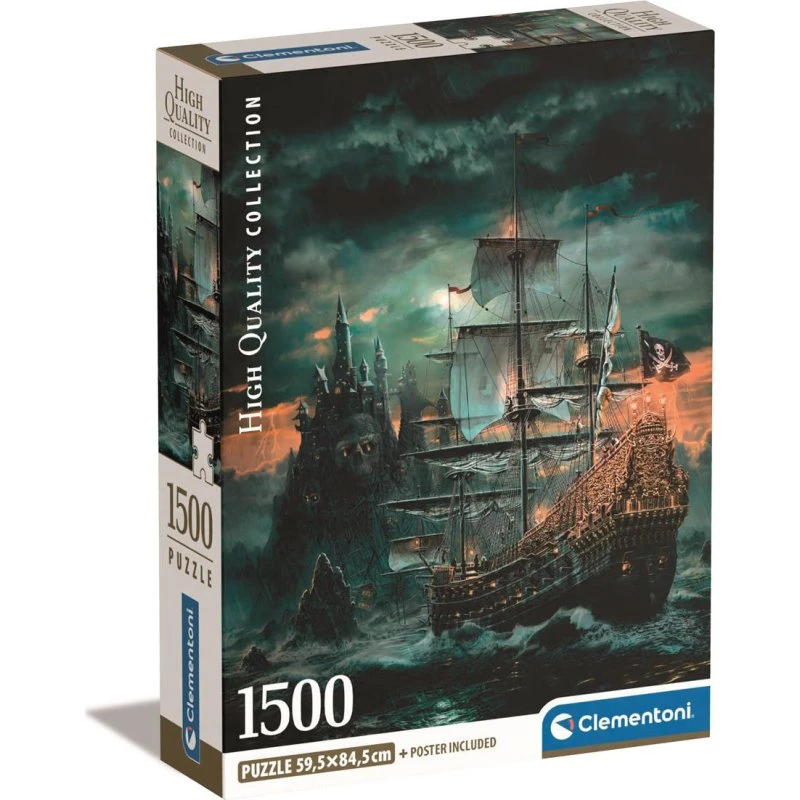 Clementoni The Pirates Ship 1500 Pcs Puslespil